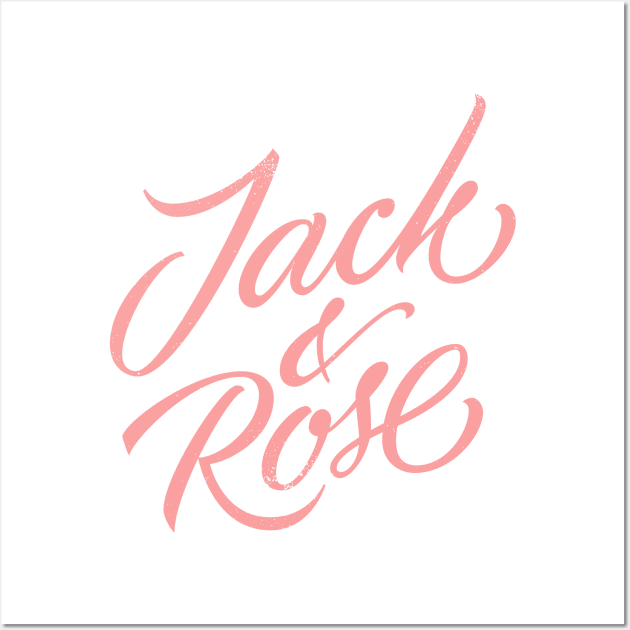 Jack & Rose (pink) Wall Art by bjornberglund